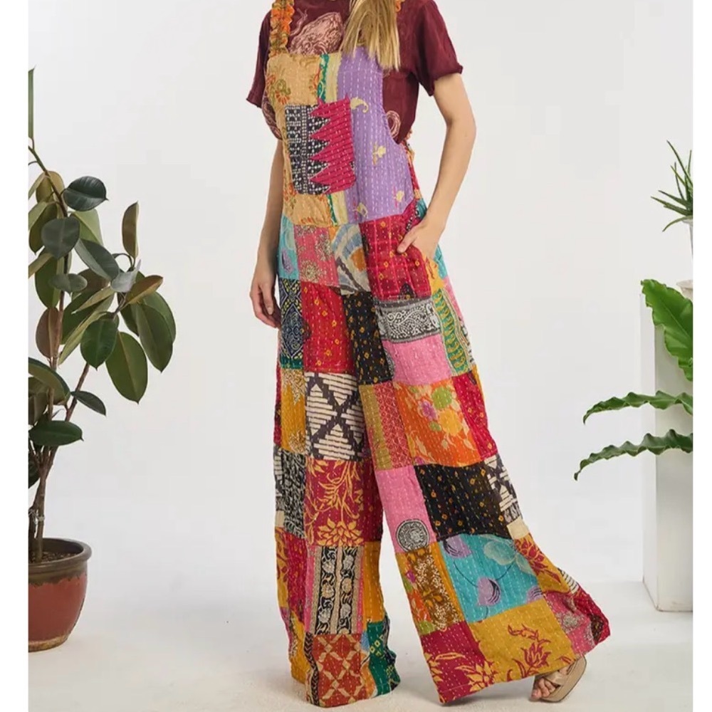 Overall patchwork multicolor - image 6
